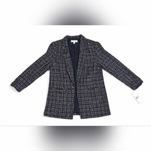 Nwt -NENETTLE LEPORE Black & Gold Tweed Women's Blazer Small